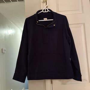 A New Day Large Ladies Hoodie Pullover from target preowned Navy Blue